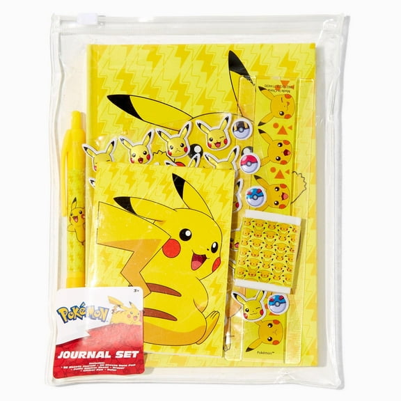 Innovative Designs - Pokemon PIKACHU JOURNAL SET [Note Pad, Stickers, Eraser, Pen & More]