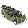thumbnail image 2 of 1:32 Car Model for Hummer H2 Off-road High Simulation Alloy Car Model Sound And Light Pull Back Door Boy Car Toy For Children Gifts black, 2 of 5