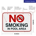 thumbnail image 3 of Pool Sign, No Smoking in Pool Area Sign,, 3 of 8