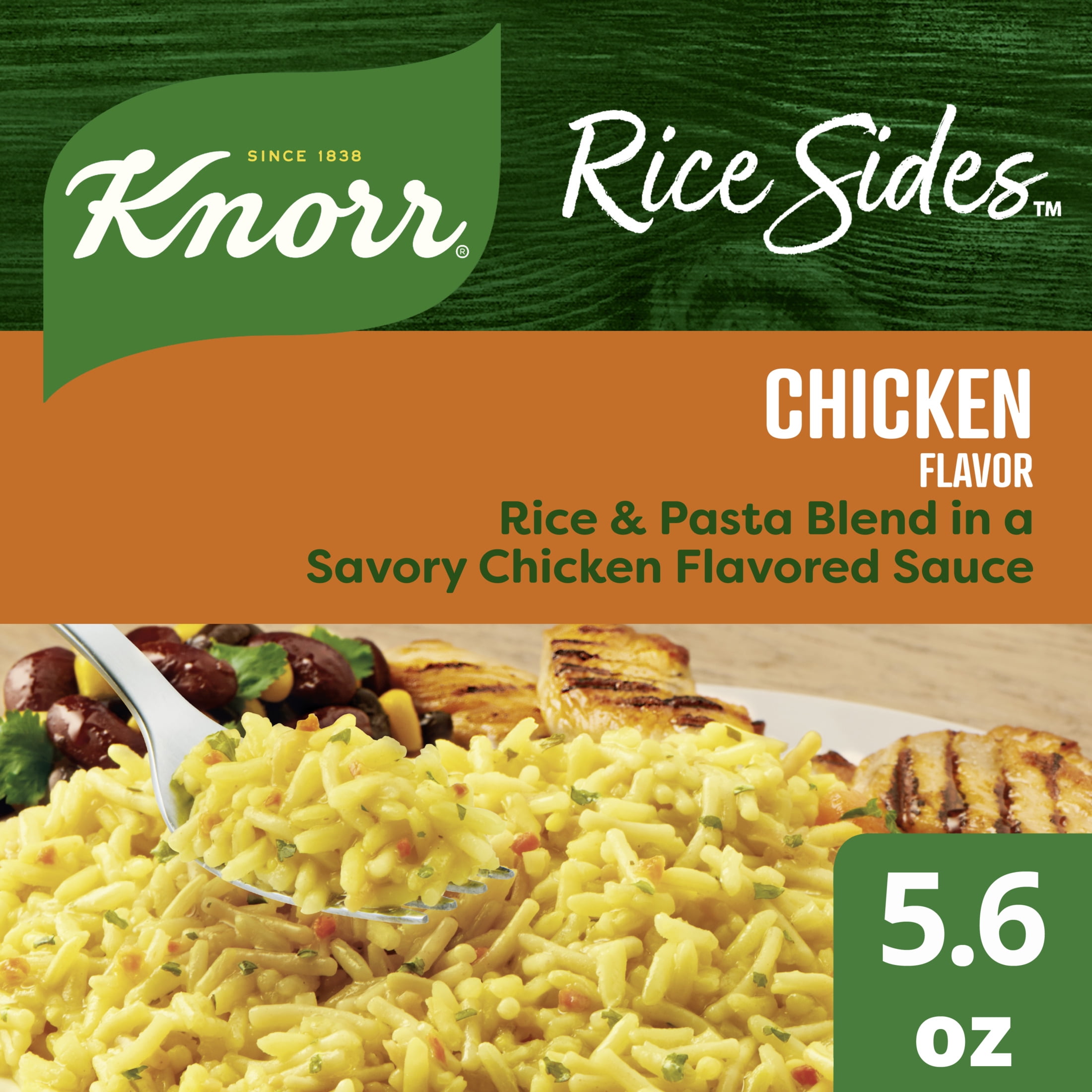 Knorr Rice Chicken Long Grain Rice and Vermicelli Pasta Blend No Artificial Flavors, No Preservatives, No Added MSG 5.6 oz