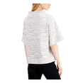 thumbnail image 2 of ALFANI Womens White Animal Print Short Sleeve Crew Neck Top XL, 2 of 4