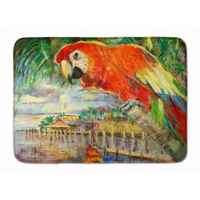 Carolines Treasures JMK1134RUG Perroquet Rouge au Tapis de Mousse à Mémoire Lavable en Machine