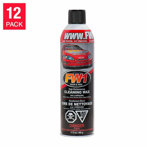 12 Pack Case FW1 Wash & Wax (Special Internet Price) [Case 12 cans FW1] -  $199.88 : FW1 Racing Formula, HIGH PERFORMANCE CLEANING WAX IN AN AEROSOL  CAN