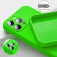 thumbnail image 3 of Funda de silicona cuadrada verde fluorescente para iPhone, 15, 14, 11 Pro Max, 13, 12 Mini, X, XR, XS, 7, 8 Plus, SE2, fundas a prueba de golpes, nueva, 3 of 4