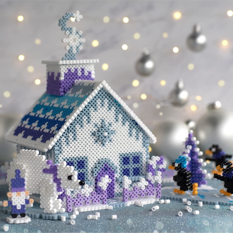 クリスマス hama Perler Fused Bead Kit-3D Ice Palace Gingerbread - Walmart.com
