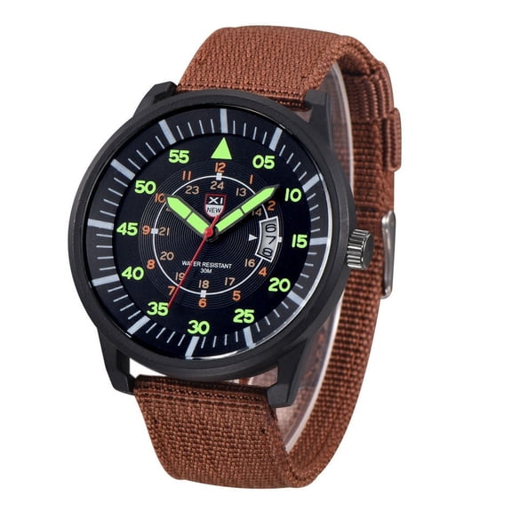 Fsqjgq Mens Waterproof Wrist Watches Luminous Digital Analog Watch Easy Reader Date Sports Watches C