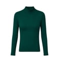 thumbnail image 5 of Perfectbot Women's Long Sleeve Tee Turtleneck Ribbed Knit Stretchable Top Fitted Basic Layering Shirt, 5 of 6