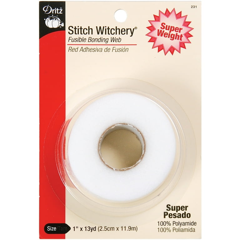 Dritz Stitch Witchery Fusible Bonding Web Super Weight