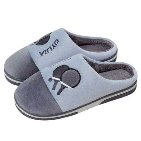 

Qufokar My Slippers For Men Fuzzy Slippers For Men Size 10 Home Women S Men S Slippers Warm Shoes Shoes Cotton Soft-Soled Indoor Men S Slipper
