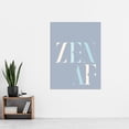 thumbnail image 2 of Zen AF Peaceful Pastel Typography Extra Large XL Wall Art Poster Print, 2 of 3