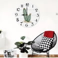 thumbnail image 2 of Eveokoki Wall Clock Succulent Plants Rustic Country Silent Non-Ticking 12 Inch Round Wood Clocks for Living Room Kitchen Bedroom Bathroom Office Home School Decor, 2 of 4
