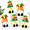 Mardi Gras Gnomes, variant on 50 Minimas Gingerbread Man Figures Decor 1.57 Inch