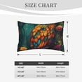 thumbnail image 4 of Naloa Colorful Owl Forest Pillowcase, Throw Pillowcase, Wrinkle-Free, Stain-Resistant with Hidden Zipper for Bedroom Sofa-14"x20", 4 of 6