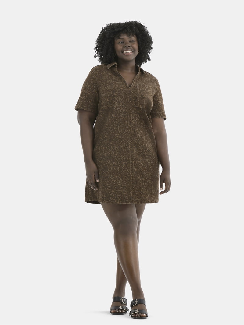 leopard print mini shirt dress MISSGUIDED Leopard Print Long Sleeve Button Down Mini Shirt DressMISSGUIDED