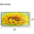 thumbnail image 3 of Kitchen Rugs Yellow and Orange Sunflower Design Non-Slip Soft Kitchen Mats Bath Rug Runner Doormats Carpet for Home Decor, 39" X 20", 3 of 5