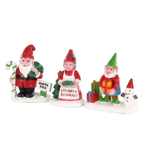 Christmas Garden Gnomes (Set of 3)