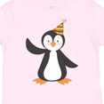 thumbnail image 4 of Inktastic Cute Penguin, Baby Penguin, Penguin with Party Hat Boys or Girls Toddler T-Shirt, 4 of 5