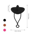 thumbnail image 5 of 6 uds sombreros de paja lindos cubiertas de paja de silicona reutilizables universales protectores de polvo de paja accesorios de taza, 5 of 5