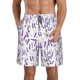 thumbnail image 1 of Fotbe Lavender Flowers Trajes de Baño Estampados para Hombre, Shorts de Verano de Secado Rápido, Ropa de Playa, Bañadores-Small, 1 of 6