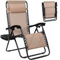 thumbnail image 3 of LAZY BUDDY Zero Gravity Chairs Set of 2, Portable Patio Recliner Outdoor Folding Lounge Chair with Cup Holder Trays for Poolside, Garden, Backyard, Lawn, 330lbs, 3 of 7