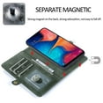 thumbnail image 5 of Dteck Wallet Case Compatible with Samsung Galaxy A30 / A20, [7 Card Slots] PU Leather Credit Holder Folio Flip [Detachable][Kickstand] Magnetic Phone Cover & Lanyard For Galaxy A20 / A30, Deep Green, 5 of 10
