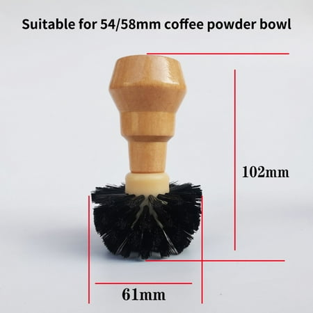 

Mduoduo 58mm Solid Wood Handle Coffee Machine Powder Bowl Cleaning Brush