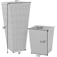 thumbnail image 3 of Patio Sense 62501 Alto Wicker Planter Set, 2 piece, 3 of 5
