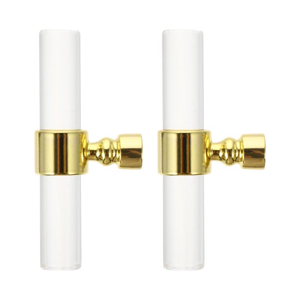 FELTECHELECTR 2 pomos acrílicos prácticos para armarios, cajones y puertas.