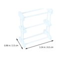 thumbnail image 3 of Shisuyan Dollhouse Landscape Miniature Towel Rack Model White 1Set for Photo Prop, 3 of 8