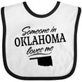 thumbnail image 3 of Inktastic Someone in Oklahoma Loves Me Boys or Girls Baby Bib, 3 of 4