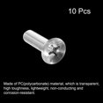 thumbnail image 3 of Unique Bargains M8x30mm Plastic Phillips Machine Screws, PC Flat Head Machine Bolts 10 Pack, 3 of 4