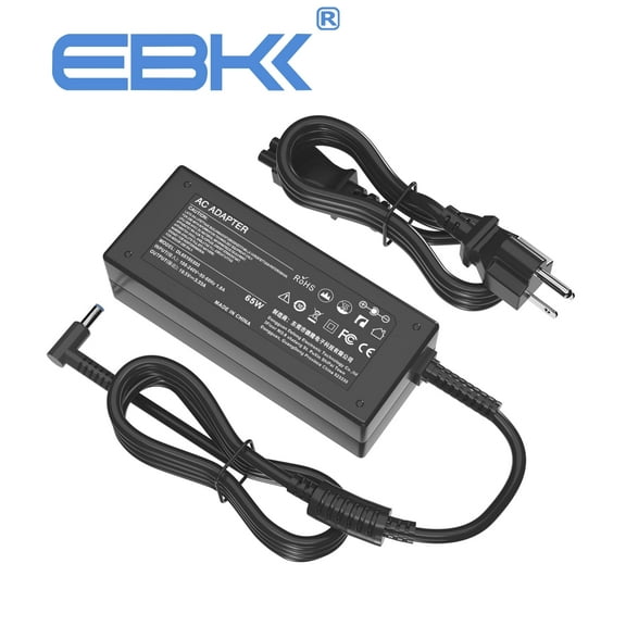 19.5V AC DC Adapter for HP 15-f009wm 15-f039wm 15-f023wm 15-f162dx 15-r029wm 15-d035dx Pavilion 14-N 15-N 17-E;15-n020us Chromebook 14-Q Series 14-Q010NR P/N PPP009C Laptop Charger