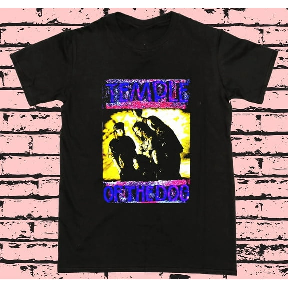 VINTAGE Temple Of The Dog Unisex Black Cotton T Shirt Full Size S-5XL