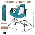 thumbnail image 7 of Villeston Hammock Camping Chair (2Pcs) - Folding Portable Aluminum Alloy with Pillow Cup Holder for Outdoor Travel Blue, 7 of 7