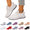 Light Gray, variant on Women's Walking Shoes Slip on Sock Sneakers Breathable Soft-Soled Low-top Training Shoes Ladies Wide Width Nursing Work Air Cushion Mesh Casual Running Jogging Shoes White