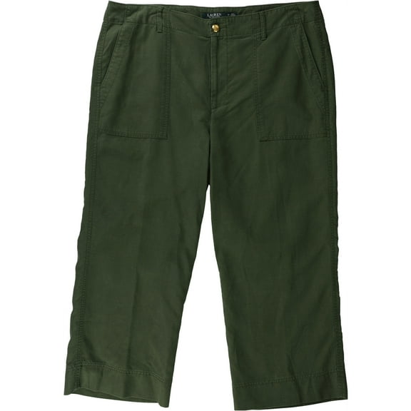 RALPH LAUREN $100 Womens New 1331 Green Wide Leg Jeans 14 B B