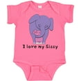 thumbnail image 3 of Inktastic I Love My Sissy Elephant Purple Pink Boys or Girls Baby Bodysuit, 3 of 5