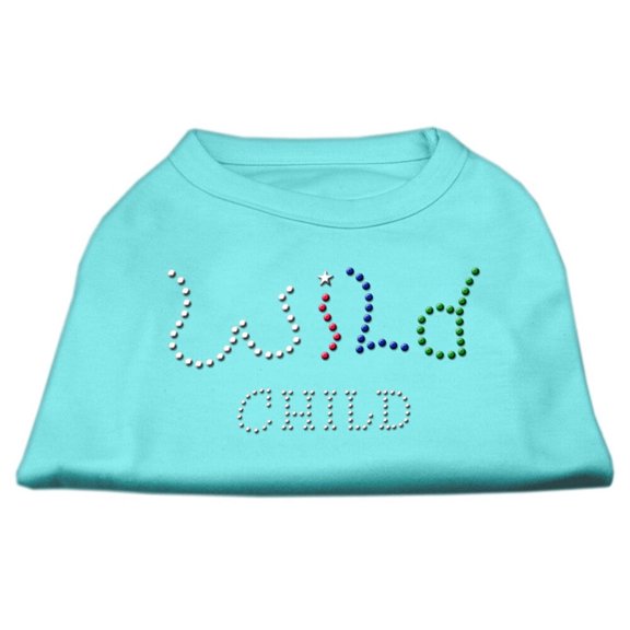 Pet Dog Cat Shirt Rhinestone, "Wild Child"