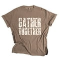 thumbnail image 3 of Gather Together Block Distressed - Women's Garment Dyed Graphic T-Shirt, 3 of 10