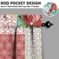 thumbnail image 5 of Kitchen Window Curtains over Sink Pioneer 36 Inch 3 Pieces Set Small Window Cafe Curtains for Home Decor Rod Pocket Tier Drapes, 5 of 6