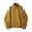 Gold, variant on 2026 Men's Stand Collar Full Zip Bomber Jacket, Ruched Sleeve Slip Side Pockets Rib Cuff Hem Long Sleeve Loose Fit Street Travel Outerwear
