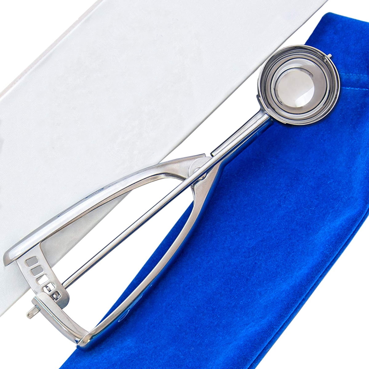 Cuillère à Glace Professionnelle En Inox 304 - Mécanisme éjecteur Rapide, Compatible Lave-vaisselle - Pour Pâtisserie Maison Ou Pro - 8