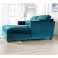 thumbnail image 3 of Furniture of America Mauri Fabric Upholstered Teal Sectional with Double Chaise, 3 of 6