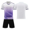 thumbnail image 2 of Custom Football Kit Set for Adult and Child, Name Number Team Logo DIY Family Match Personalized Jersey Shirt Shorts Set, Dad and Son Matching Outfits Light Pink XS, 2 of 6