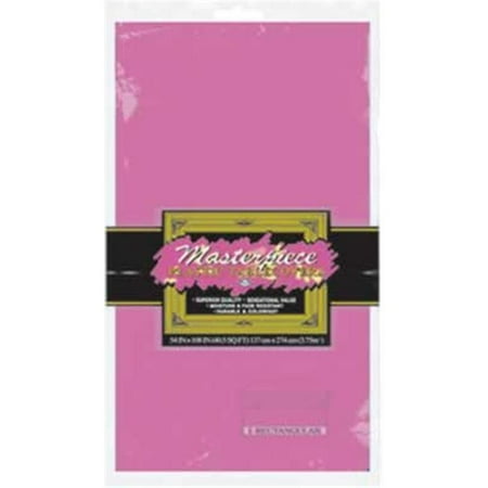 UPC 034689123446 product image for Beistle 50940-C - Masterpiece Plastic Rectangular Tablecover - Cerise- Pack of 1 | upcitemdb.com
