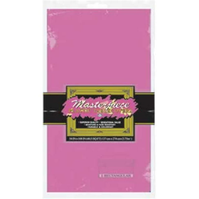 Beistle 50940-C - Nappe Rectangulaire en Plastique - Cerise - Lot de 12