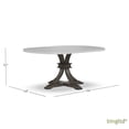 thumbnail image 2 of BingLTD - 48" x 48" to 66'' Extension 30" Tall Gabriel Dining Table - Nickel Top & Chalk Base ( TT4866-NICKEL-PD-12B30-CHALK ), 2 of 4