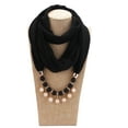thumbnail image 2 of SPRING PARK Fashion New Women Faux Pearl Long Chiffon Lady Scarf Necklace Pendant, 2 of 8