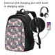thumbnail image 2 of Balery Pigs 1 Mochila con carga USB para hombre y mujer - Mochila impermeable y antirrobo para portátil con puerto USB para viajes, trabajo, estudios y universidad, 2 of 7