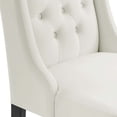 thumbnail image 6 of Modway Baronet Performance Velvet Dining Chairs - Set of 2 in White, 6 of 9